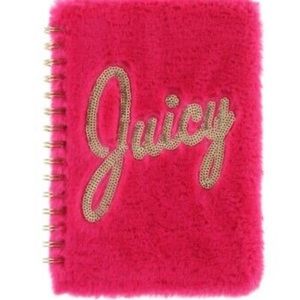 SOLD 🛑 JUICY COUTURE “JUICY” FUZZY NOTEBOOK